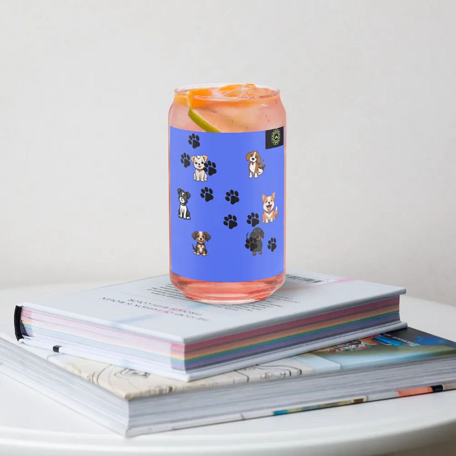 Pawsome Puppies Can-Shaped Glass product image (34)