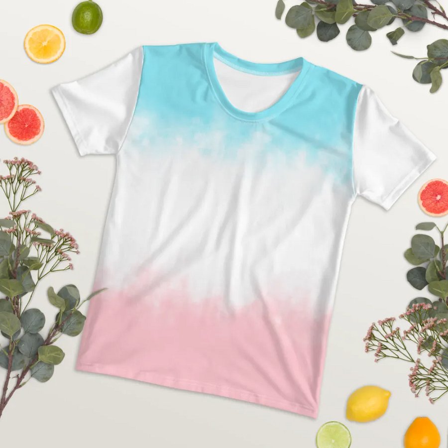 Pastel Cloud All-Over Women's Tee. product image (7)