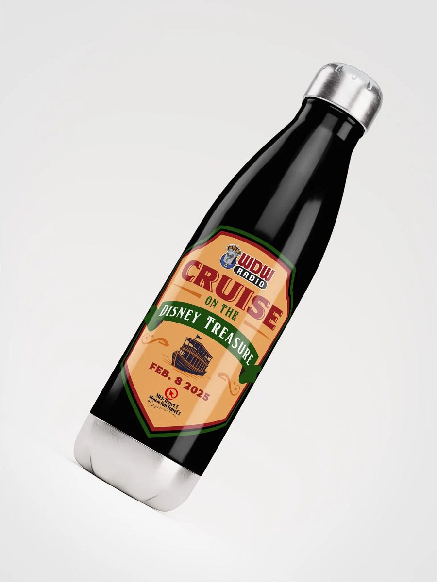 WDW Radio Cruise on the Disney Treasure 2025 Stainless Bottle product image (4)