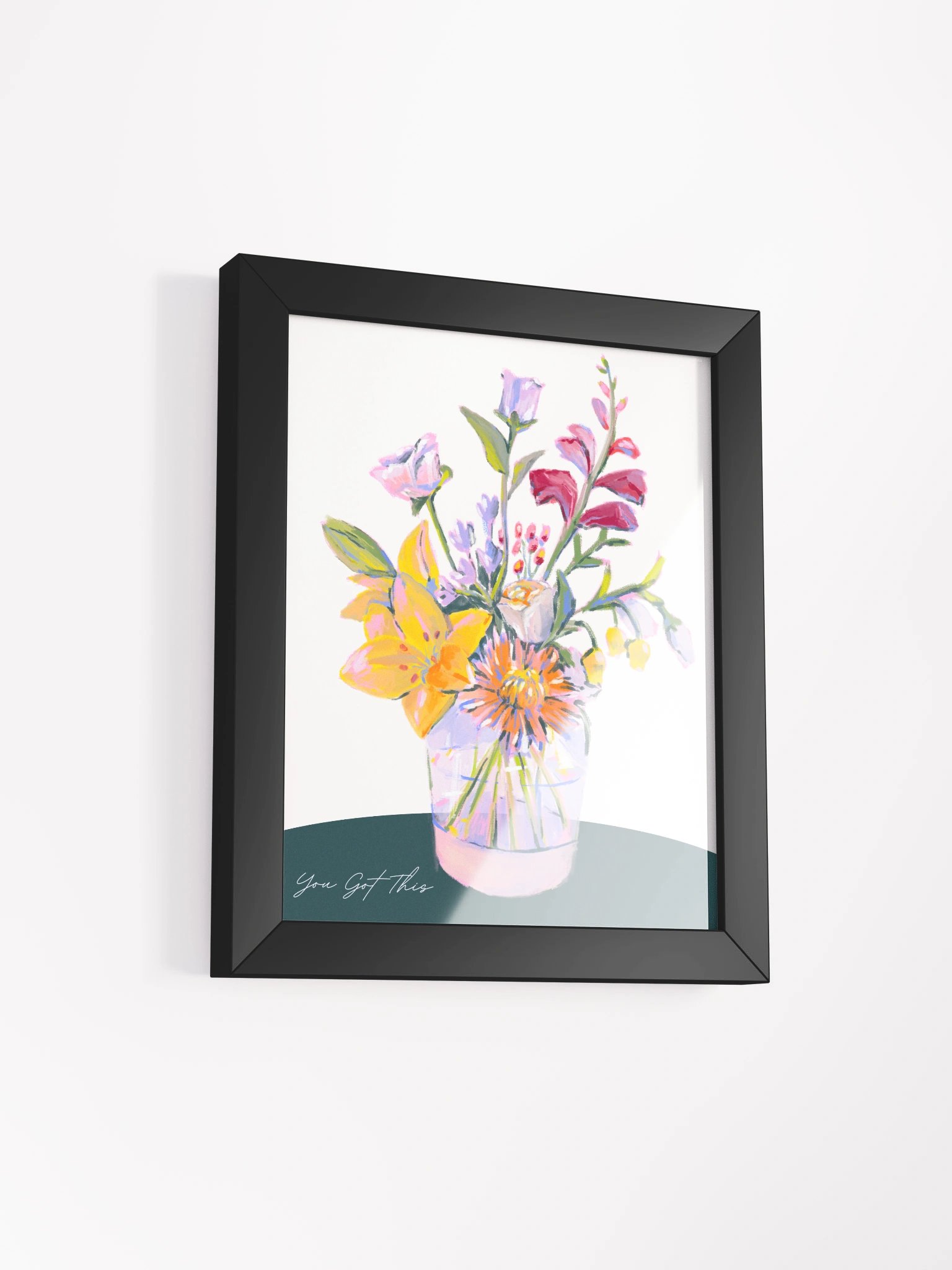 Vibrant Blossom Vase Framed Poster product image (2)