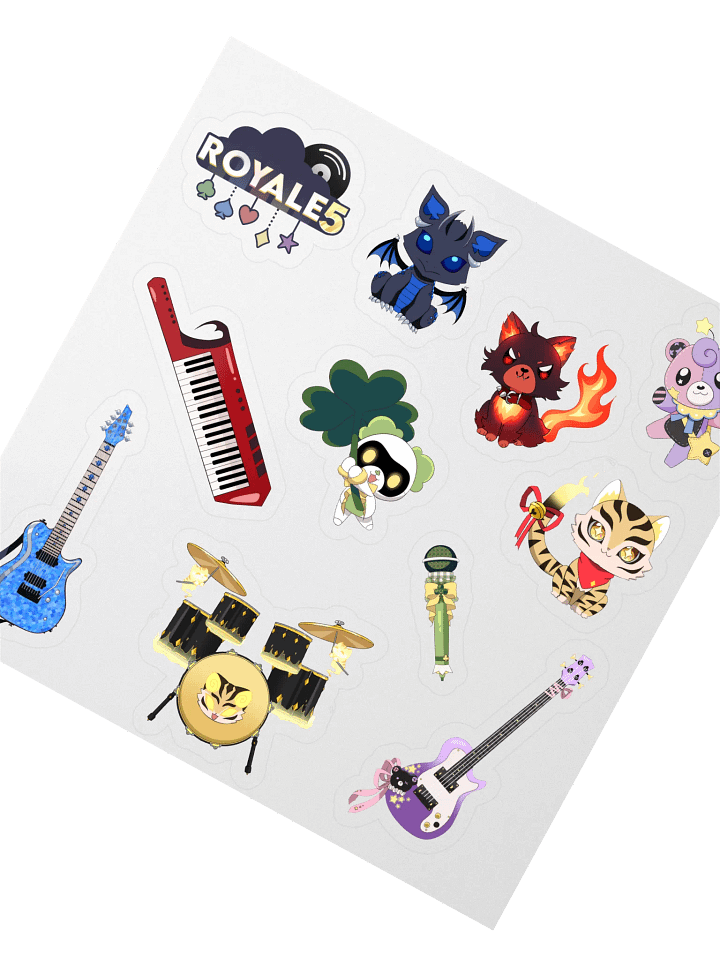 ☁️ ROYALE5 Debut ☁️ Sticker Sheet product image (1)