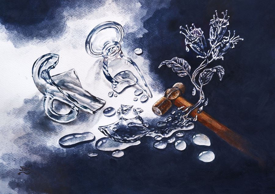 "Broken but Growing" Painting by Deni Je product image (1)