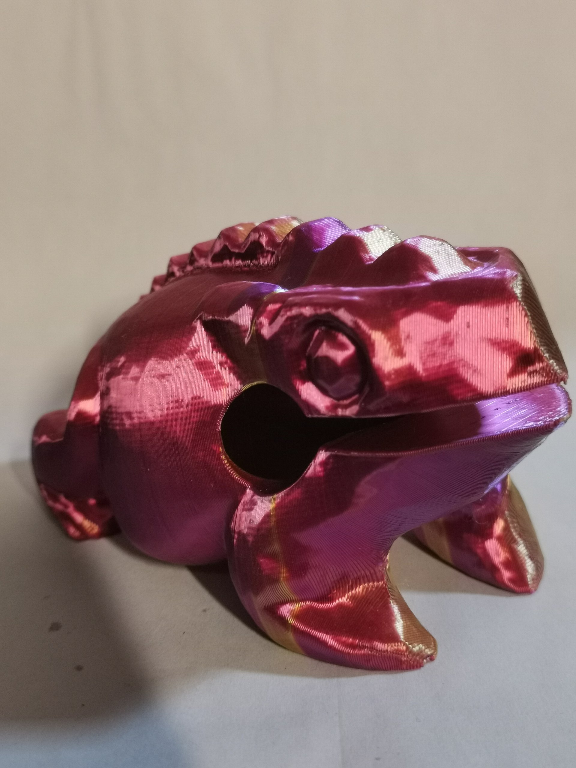 Pink and Gold Racing stripe Frog product image (1)