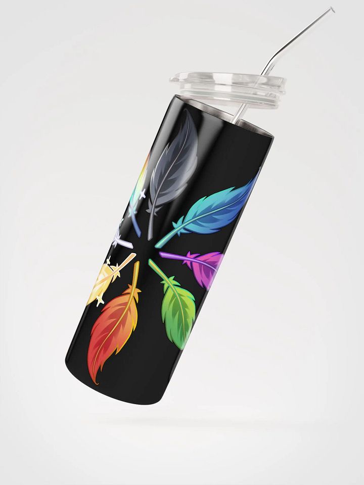 Circle of Feathers Stainless Steel Tumbler & Straw product image (1)