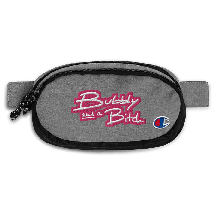 Bubbly and a B (pink bubble design 2) champion fanny pack product image (1)