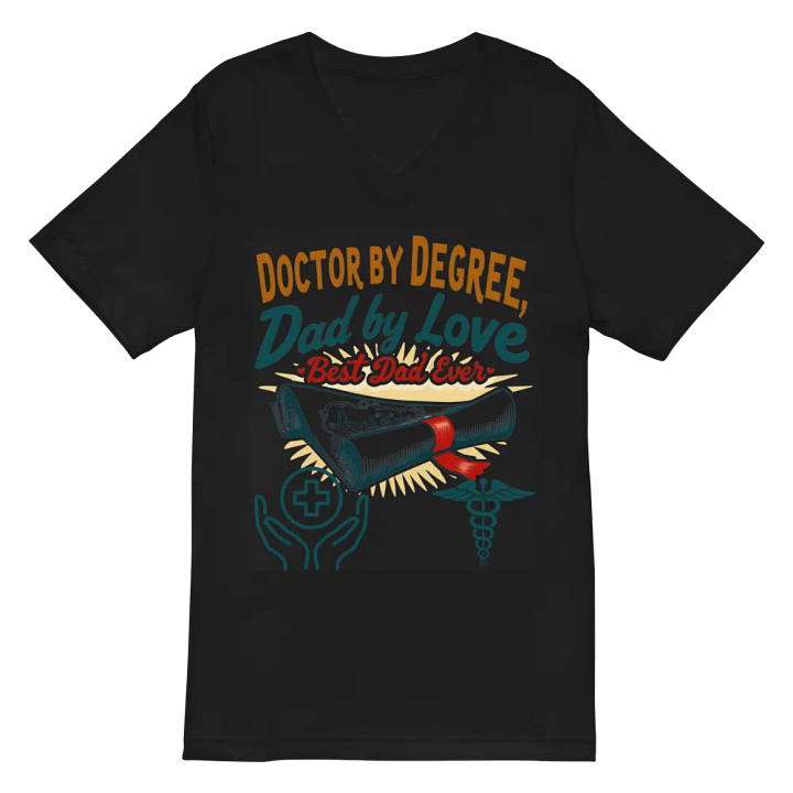 Doctor by Degree, Dad by Love v-neck tee product image (3)