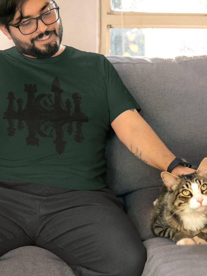 Chess Reflection Shirt for Board Gamers, Chess Set Nature T-shirt product image (2)