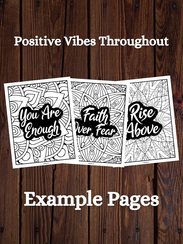 Inspire & Empower Adult Coloring Book | Motivational + Inspirational Quotes product image (3)