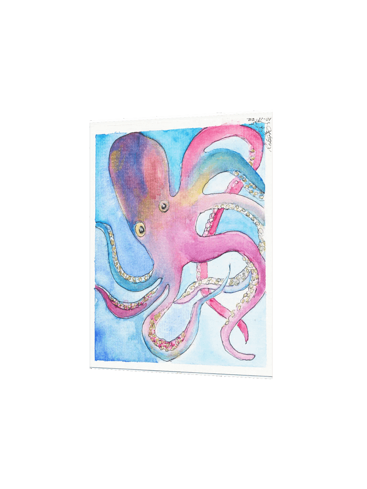 Rainbow Octopus Print product image (2)
