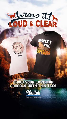 Show your love for animals in style! 🐾 From funny pet quotes to adorable designs, our tees are perfect for every animal lover...