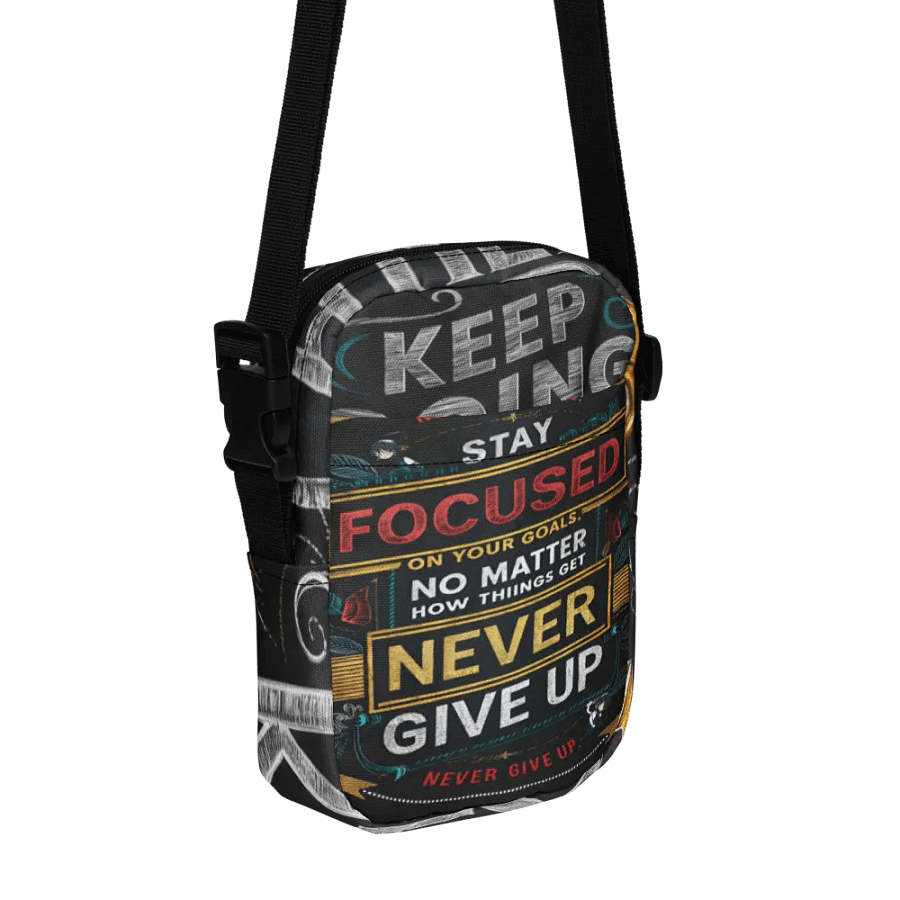 Buhay Tuklas Never Give Up Inspirational Crossbody Bag product image (1)