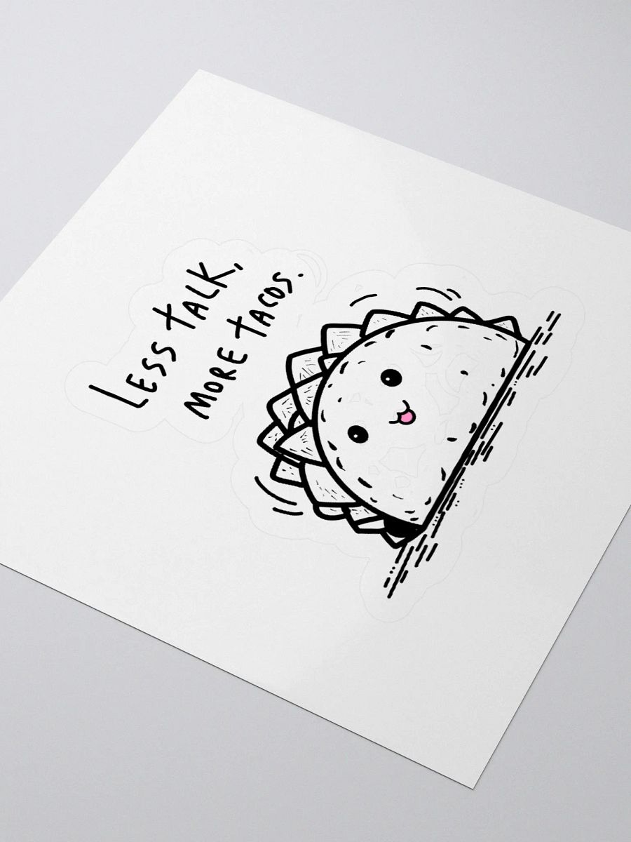 Less Talk More Tacos Kiss Cut Stickers product image (9)