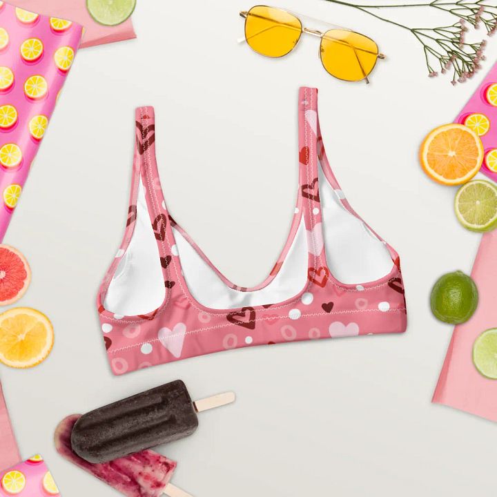 Heart Print Bikini Bra product image (2)