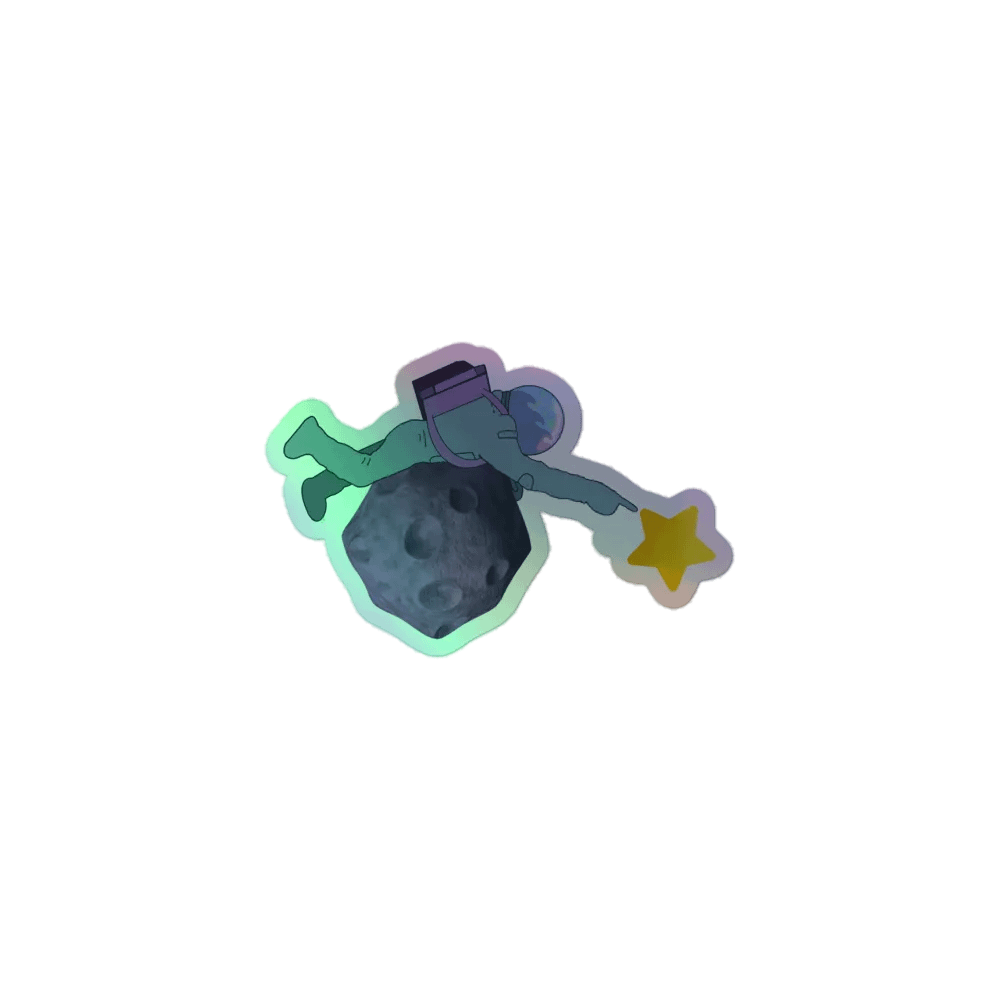 Reach For The Stars holographic sticker product image (1)