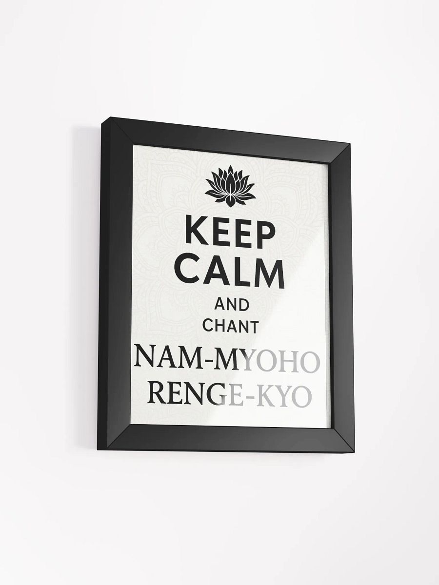 Lotus Chant Framed Matte Poster product image (6)