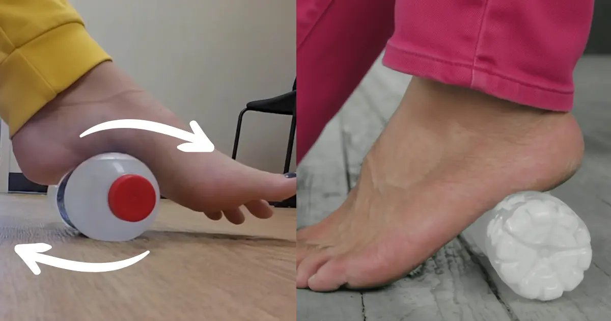 Ice bottle method for foot pain relief