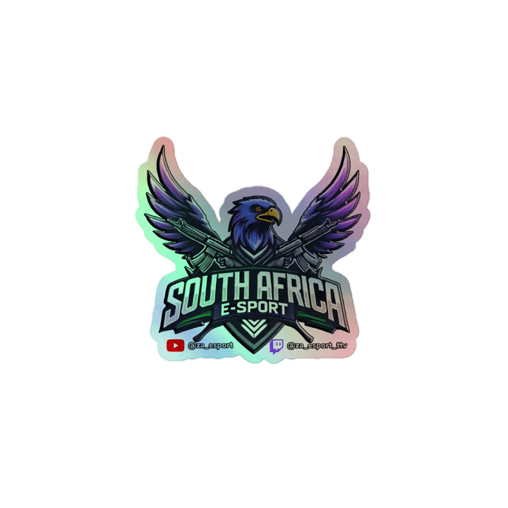 South Africa E-Sport Holographic Sticker Sheet-no flag product image (1)