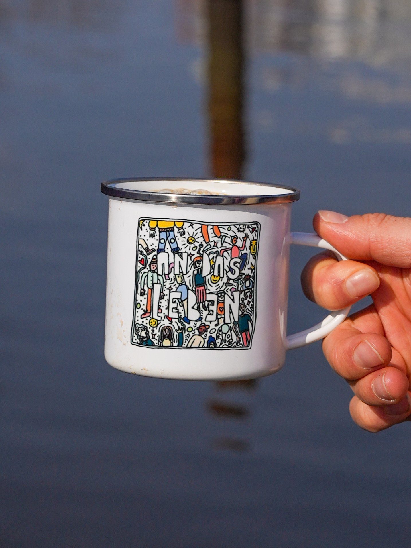 An Das Leben Emaille-Becher product image (1)