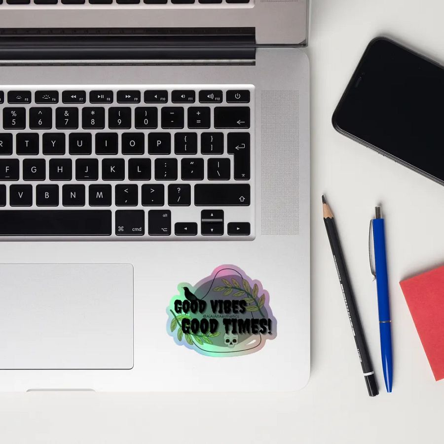 Good Vibes Holographic Sticker Set product image (10)