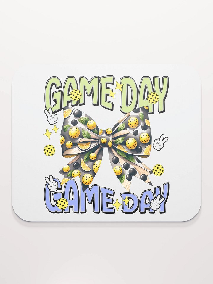 Game Day Bow Pickleball Mouse Pad product image (2)