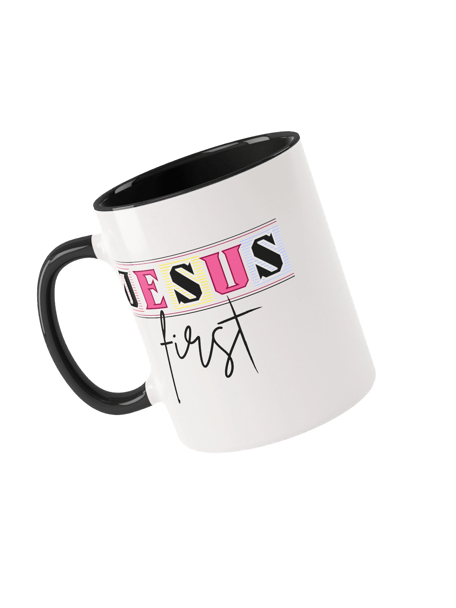 Jesus First Christian Mug | Faith Over Everything Coffee Cup | Inspirational Christian Gift for Believers product image (4)