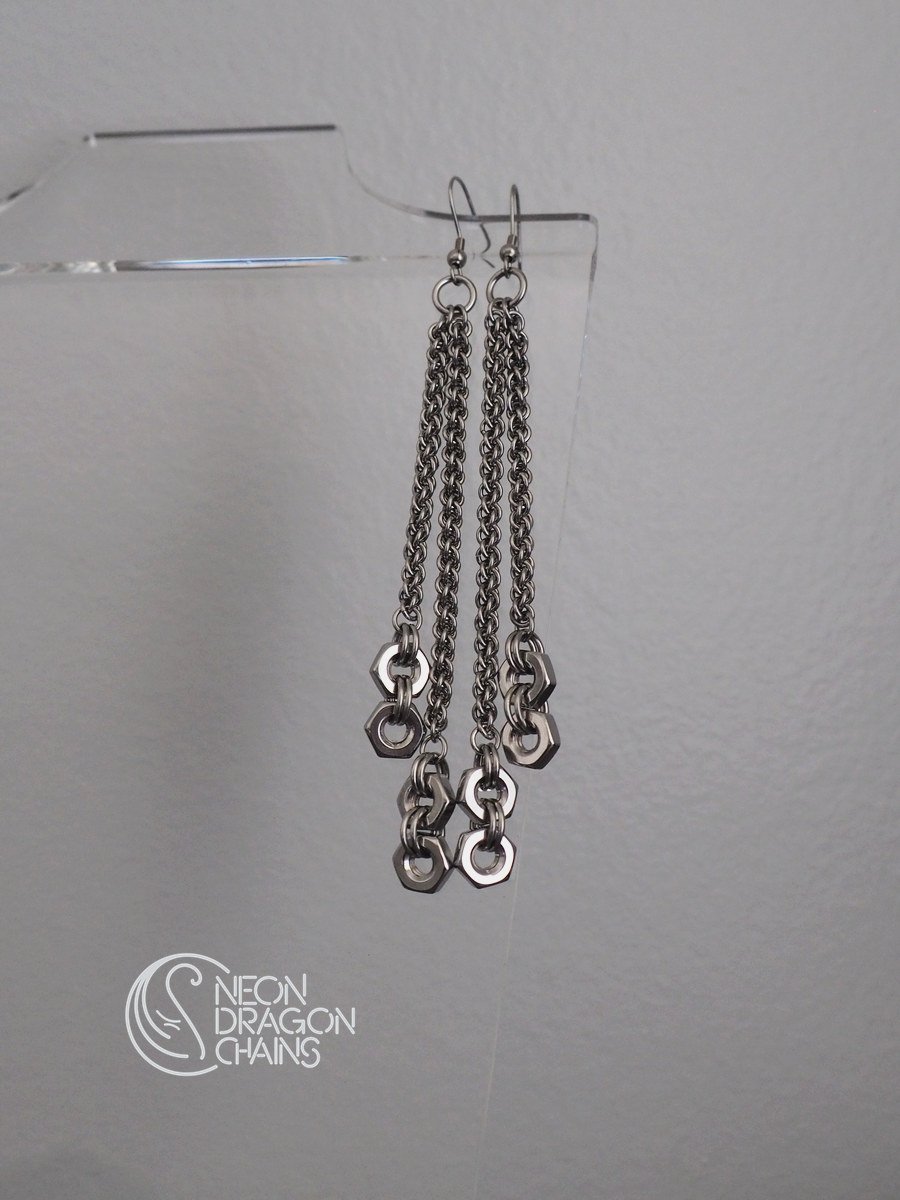 Astral Hex Nut Earrings product image (3)