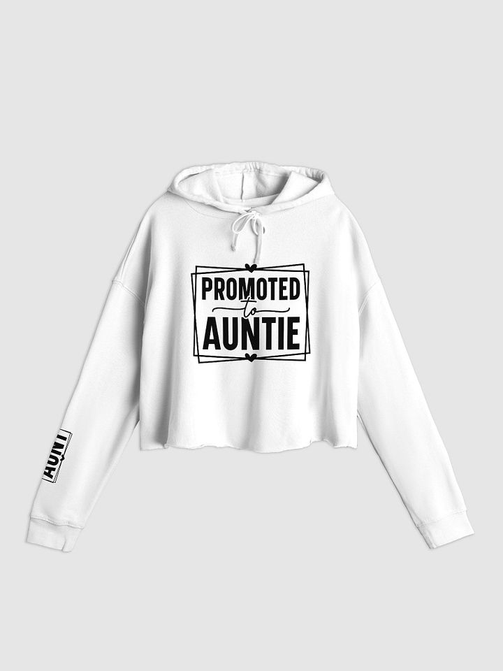 'Promoted to Auntie' Cropped Hoodie product image (26)