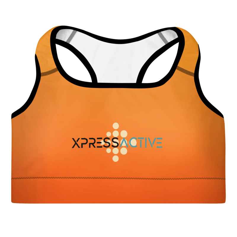 XPRESSACTIVE Orange All-Over Padded Sports Bra product image (3)
