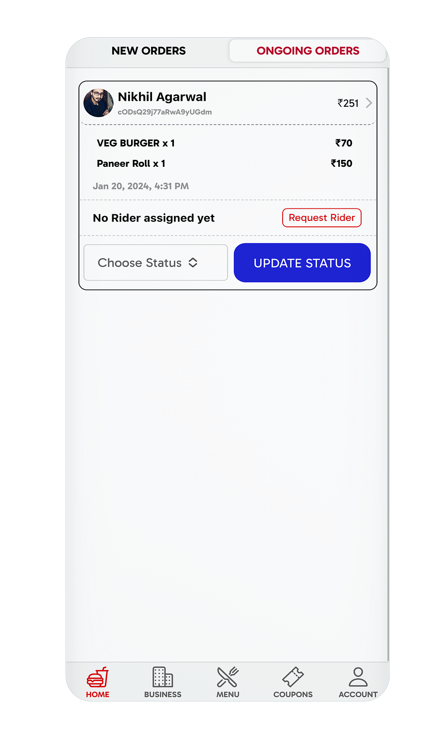 Ionic 8+ Restaurant Food Delivery App UI Template product image (8)