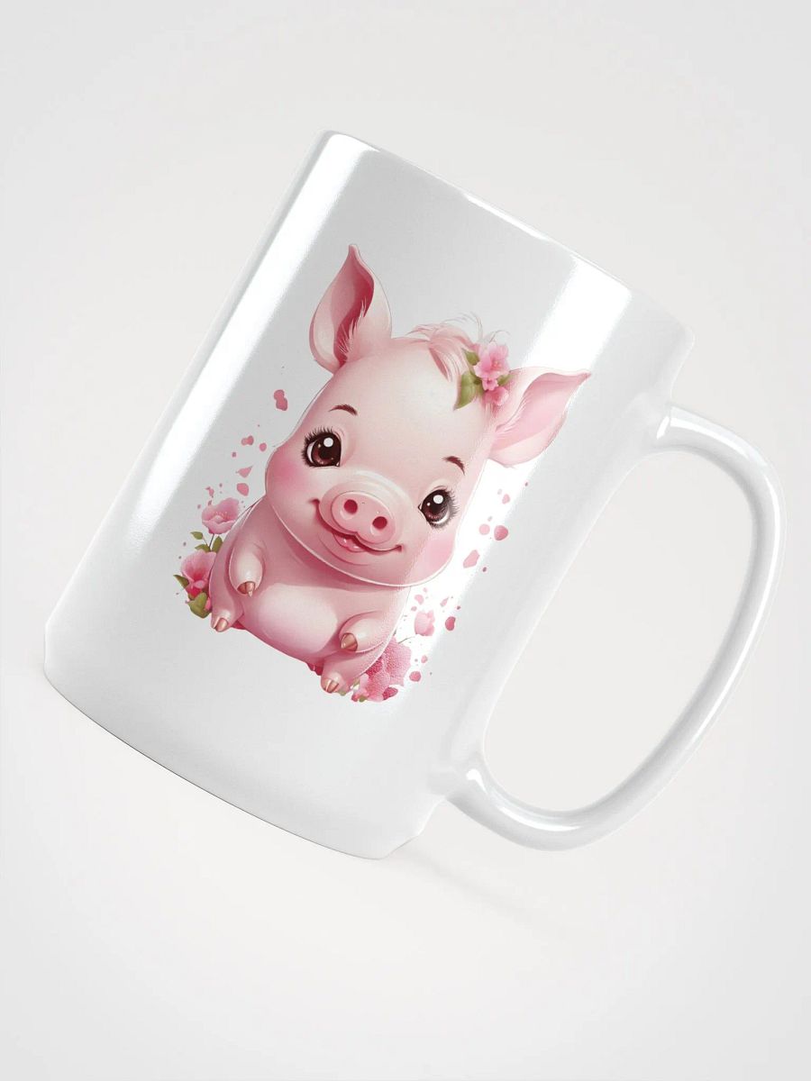 Charming Piglet White Glossy Mug product image (4)