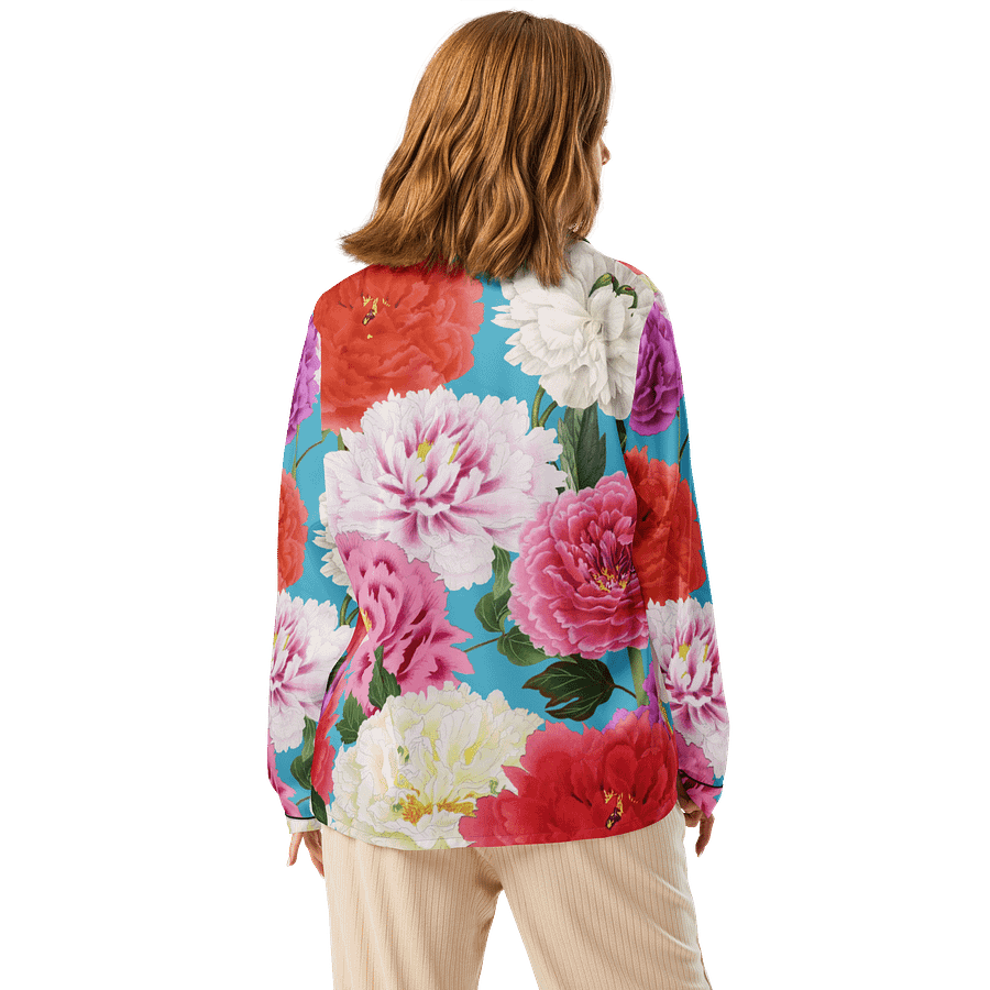 Women's Silky Peony Dreams Button-Down Pajama Top product image (3)