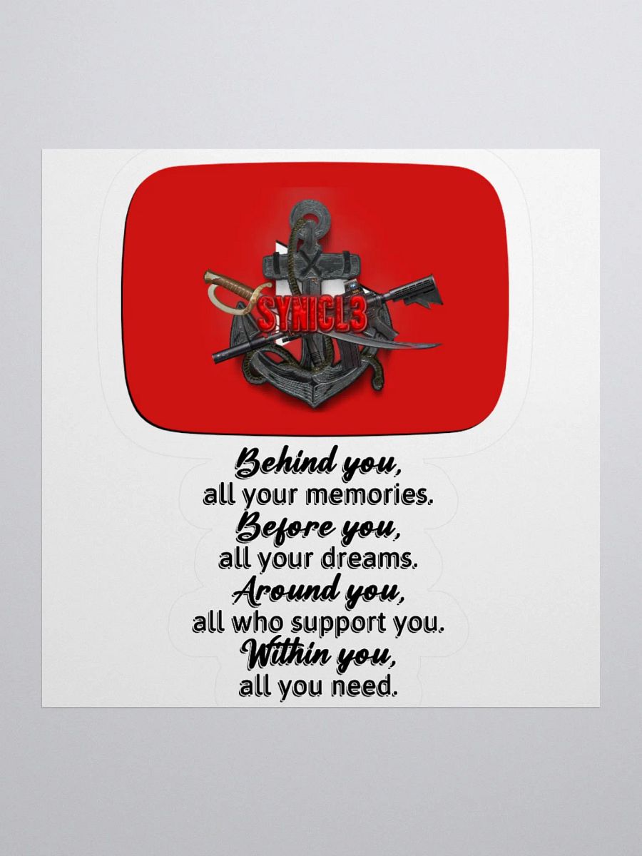 YT Behind - Sticker product image (1)