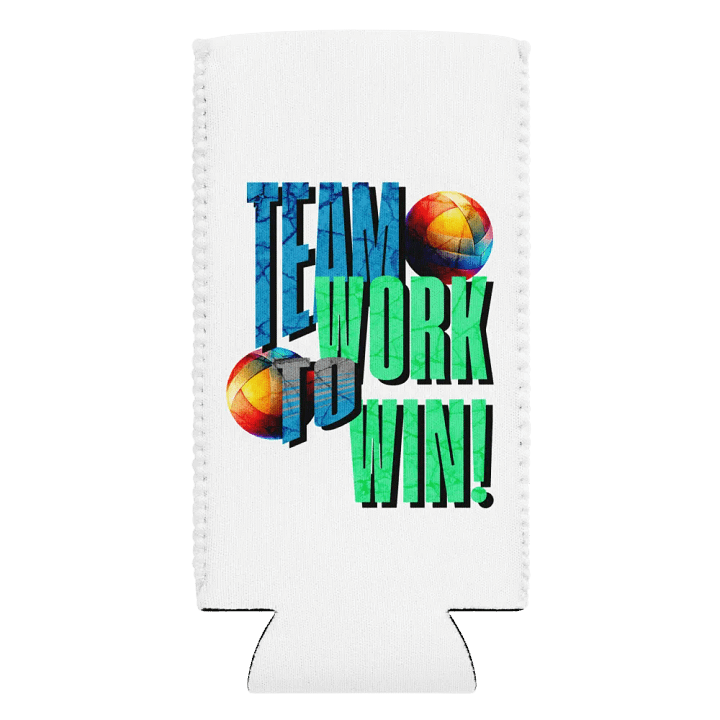 Team Work To Win Volleyball Winning Can Cooler product image (2)