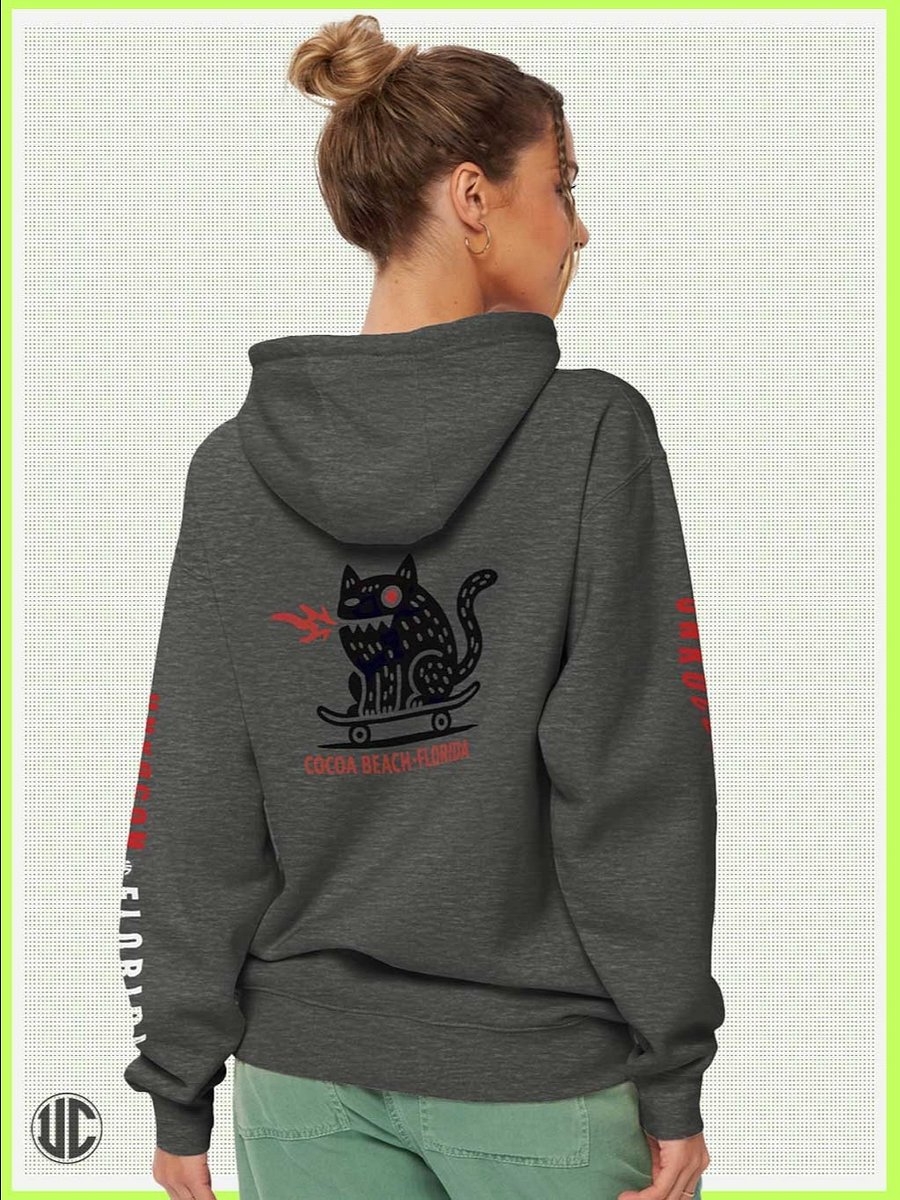 Skater Hoodie – Cocoa Beach Florida | Unisex Streetwear Sweatshirt product image (4)