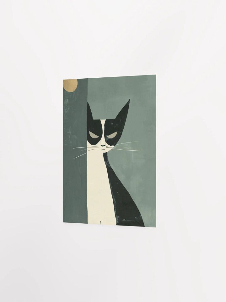 Masked Feline Abstract Art Poster product image (4)