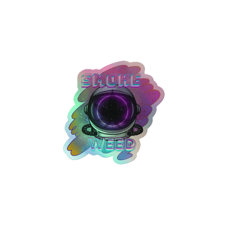 420 smoke weed holo sticker product image (1)