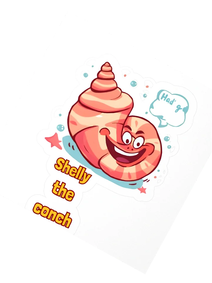 Shelly the Conch Kiss Cut Stickers product image (2)