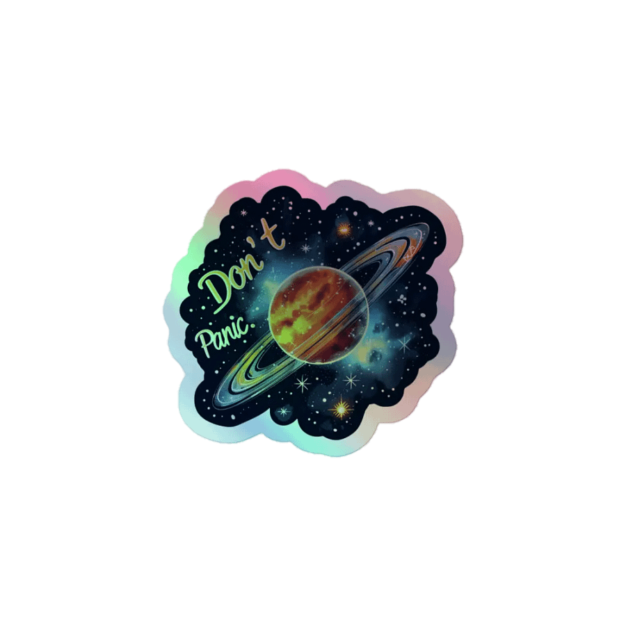 Don't Panic - Classic Holographic Sticker product image (1)