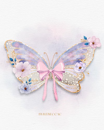 Watercolour Butterfly 🦋 

The fourth illustration for the Watercolor Painting Academy - Pretty Edition by Kris Lauren from Pr...