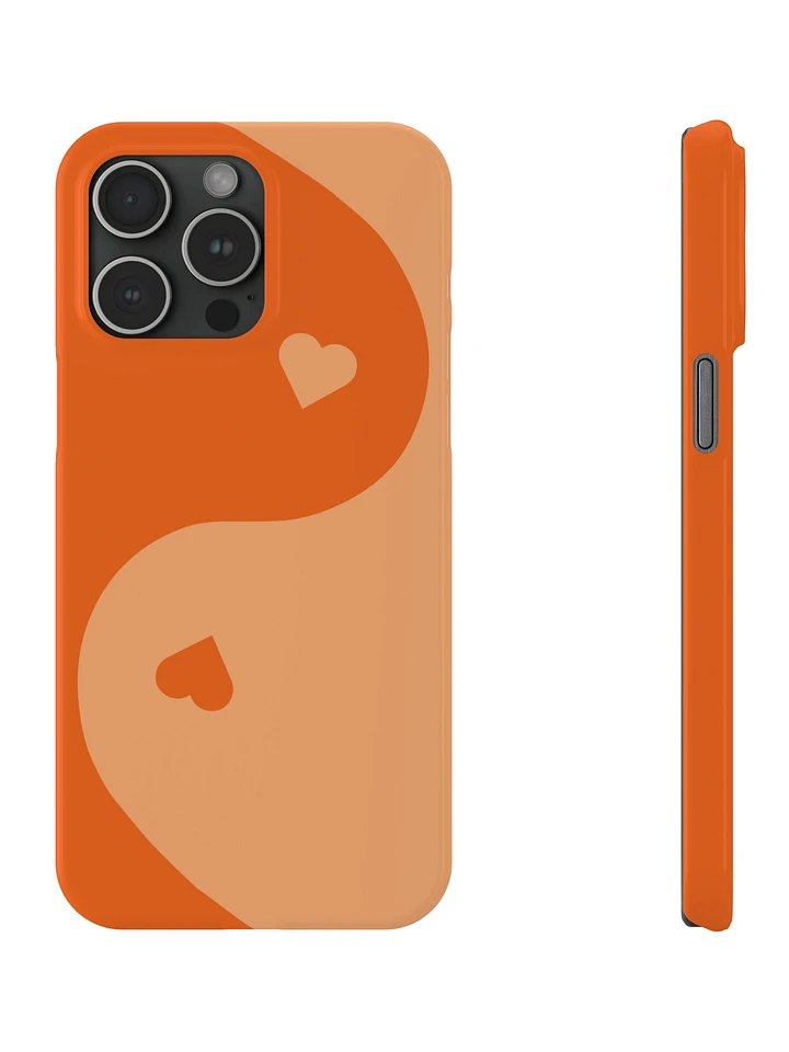 Orange Soda Yin Yang Heart iPhone Case product image (1)