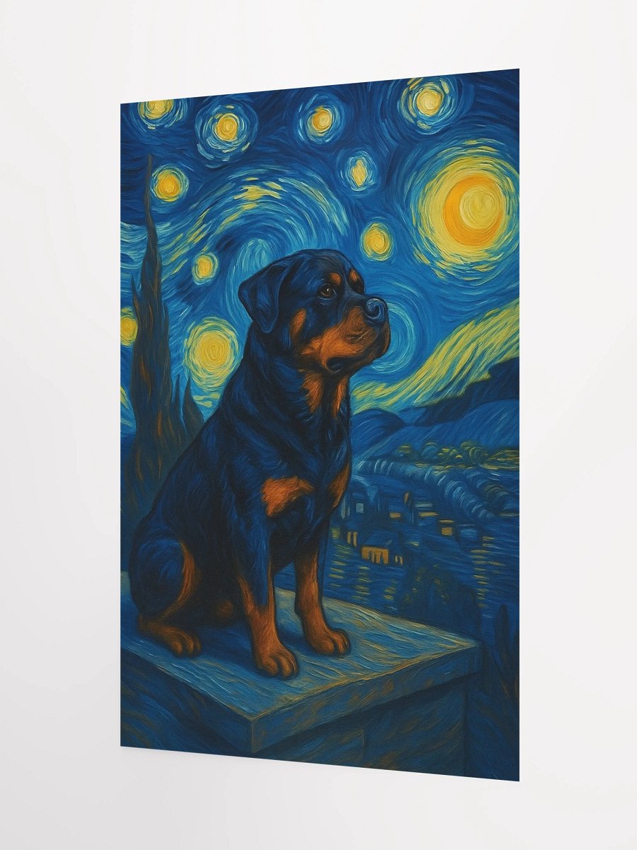 Rottweiler Starry Night Poster product image (7)