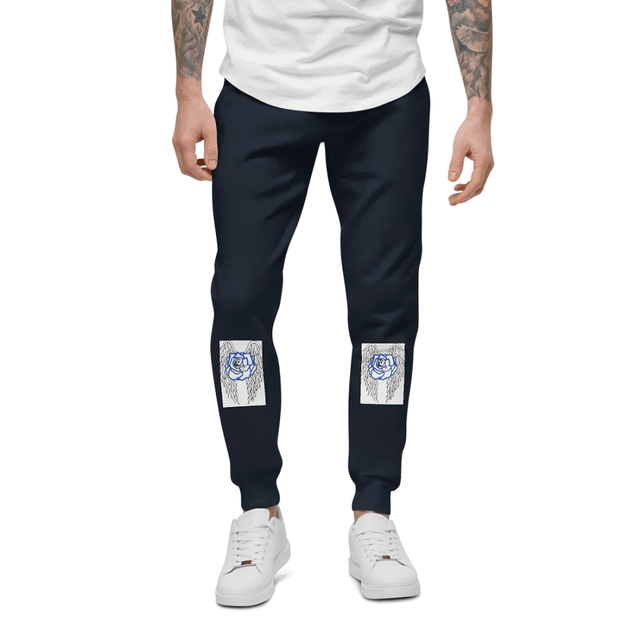 Winged Rose Unisex Fleece Joggers product image (6)
