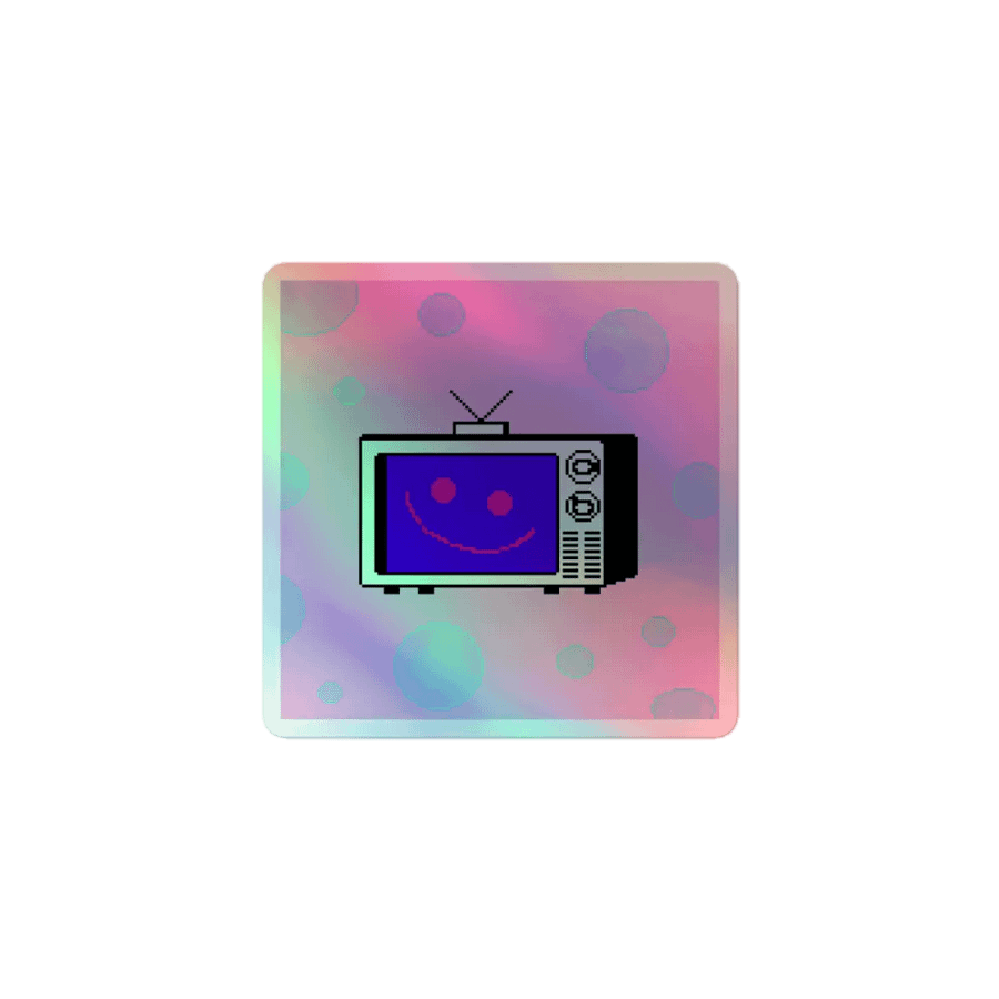 Tumblr Live TV fanart holographic sticker product image (1)