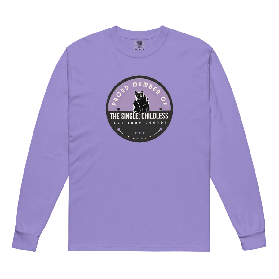 The Single, Childless, Cat Lady Agenda: A Feminist inspired long-sleeve Shirt product image (6)