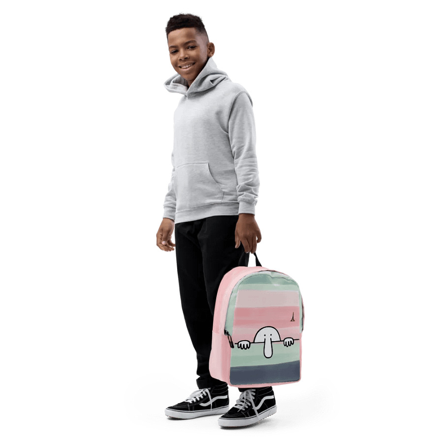 "Kilroy" All-Over Print Minimalist Backpack product image (12)