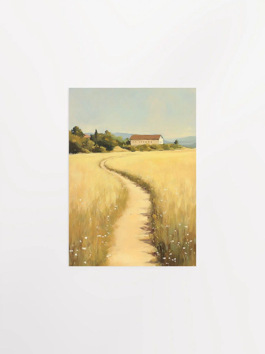 Golden Wheat Fields - Rustic Farmhouse Landscape Art product image (3)