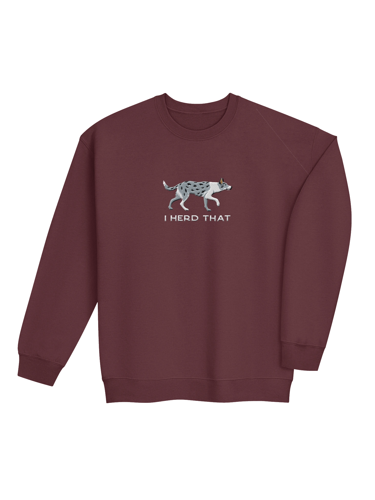 I Herd That Sweatshirt (Embroidered) of a Smooth-Coated Border Collie(Blue Merle) product image (8)