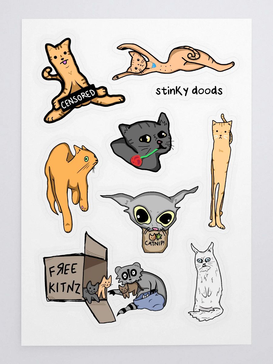 STINKY STICKER SHEET product image (3)