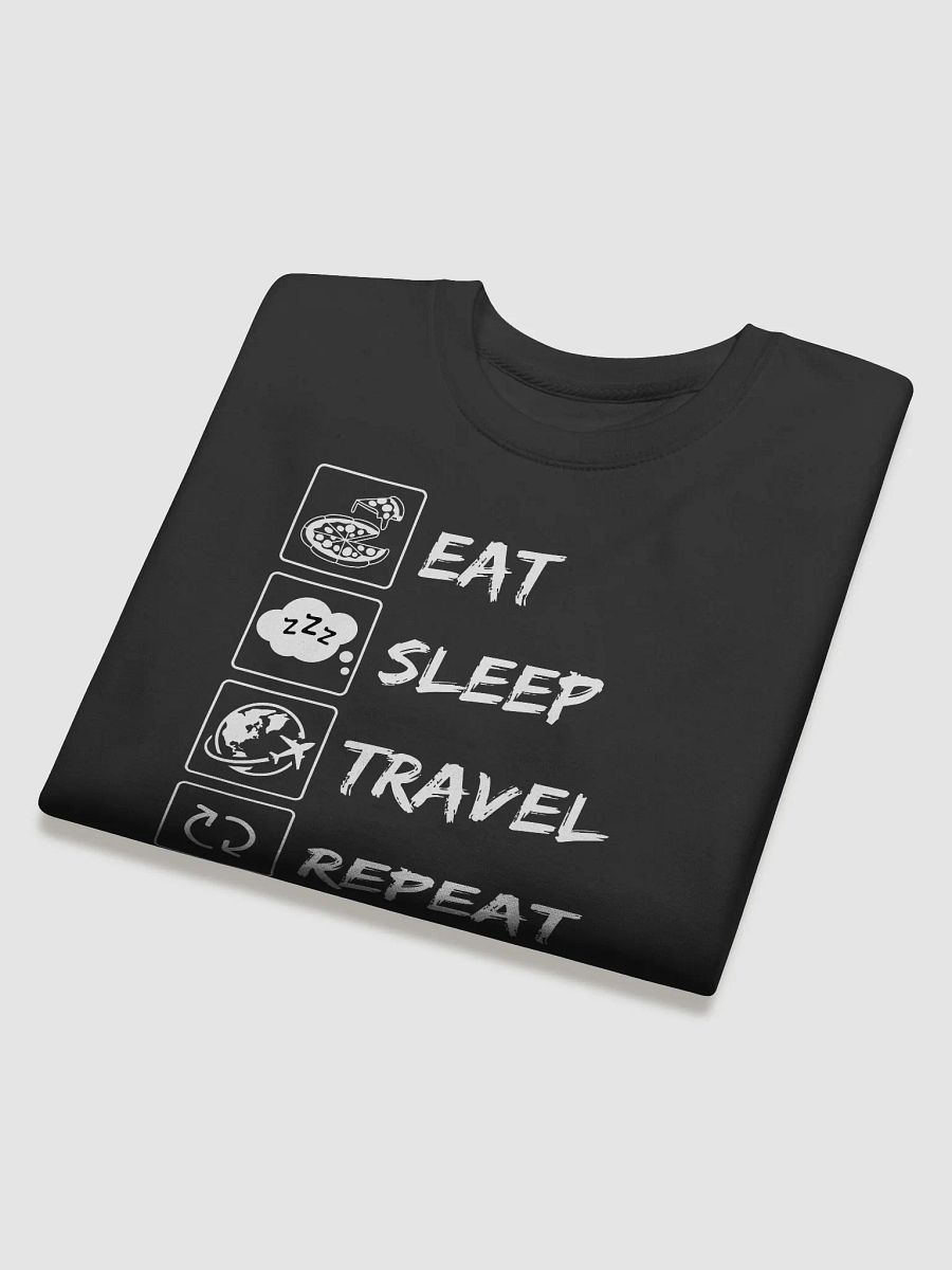 Eat, Sleep, Travel, Repeat Sweatshirt | Premium Cotton Comfort product image (4)