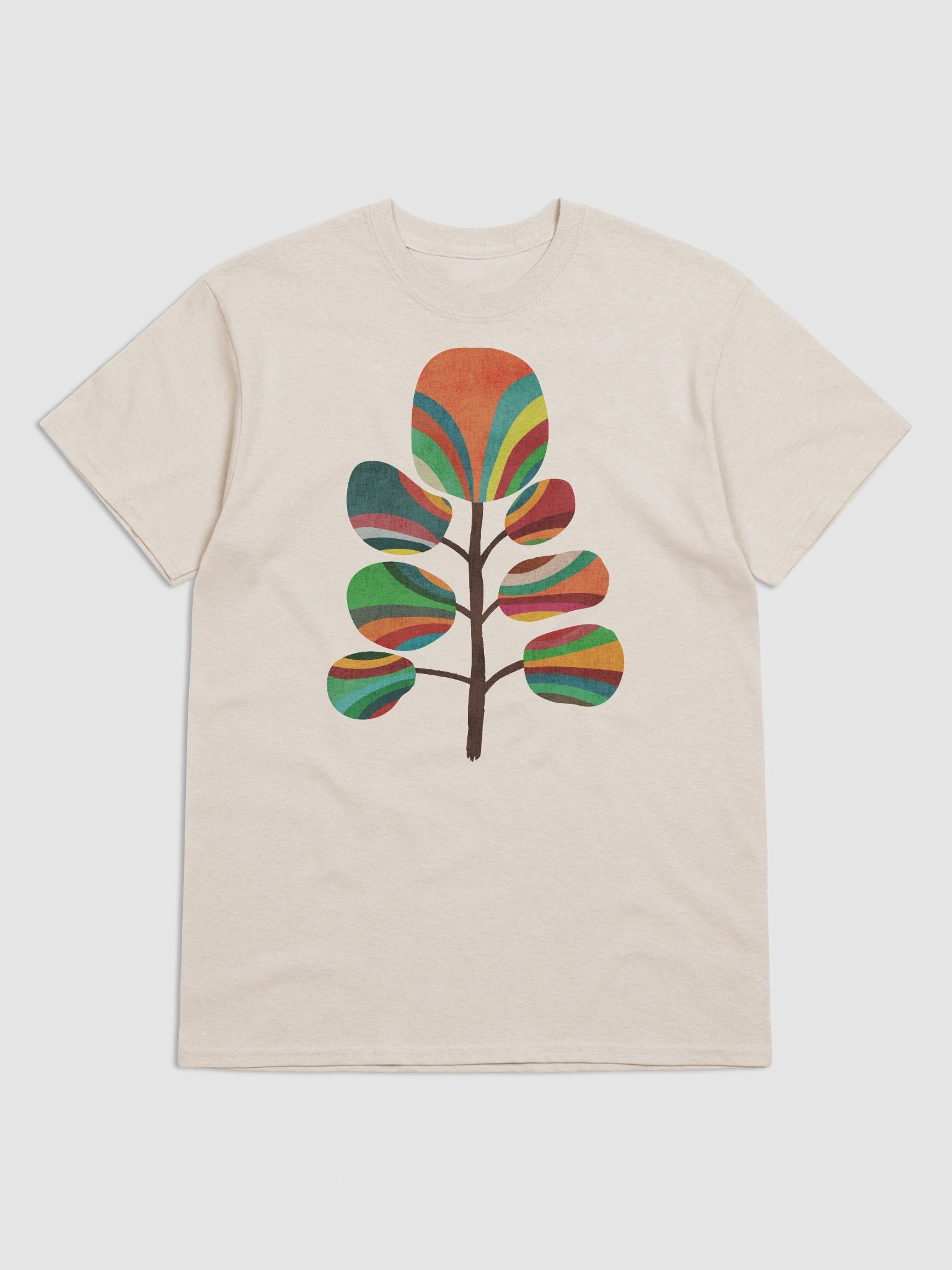 The rainbow tree graphic t-shirt product image (65)